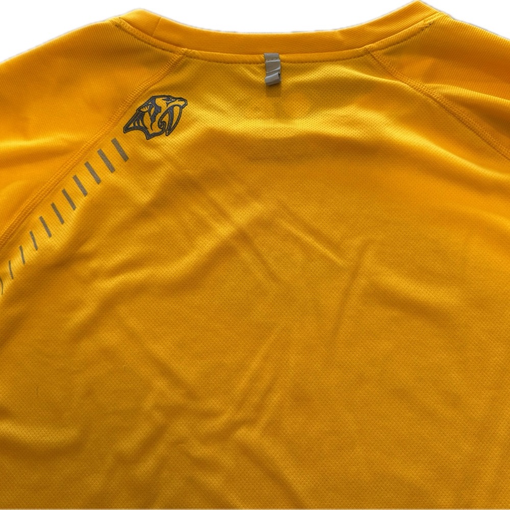 Majestic Nashville Predators Yellow Long Sleeve Shirt - Picture 3 of 6